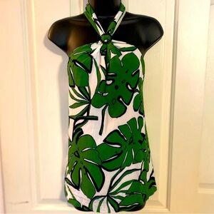 “TRINA TURK” Tropical Palms Halter Top
